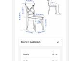 4 Ikea Rosentorp kėdes – medinės - nuotraukos Nr. 4