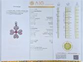 Didelis pakabukas su deimantais ir safyru (0,85ct) - nuotraukos Nr. 3