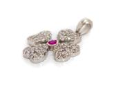 Didelis pakabukas su deimantais ir safyru (0,85ct) - nuotraukos Nr. 4