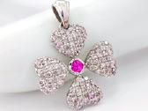 Didelis pakabukas su deimantais ir safyru (0,85ct) - nuotraukos Nr. 6