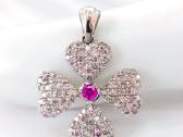 Didelis pakabukas su deimantais ir safyru (0,85ct) - nuotraukos Nr. 7