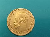 Rusijos imp.nikolajaus II 5 rublių auksinę moneta - nuotraukos Nr. 5