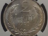 2 latai, Latvija (1926 m.) (Ngc Ms 63) - nuotraukos Nr. 3