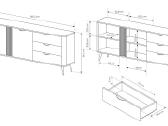TV staliukas veris 2d3s/nufena 103 - nuotraukos Nr. 4