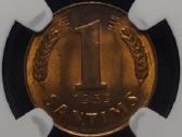 1 santimas, Latvija (1939 m.) (Ngc Ms 64 Rb) - nuotraukos Nr. 4
