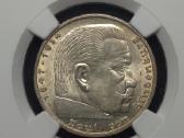5 Reichsmarkės, Vokietija (1936 A) (Ngc Ms 62) - nuotraukos Nr. 3