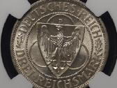 3 Reichsmarkės, 1930 D, Ngc Ms63 - nuotraukos Nr. 3