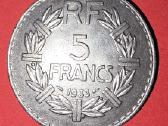 Prancūzija 5 frankai 1933 - nuotraukos Nr. 2