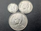 2,5,10 piastrų 1937-42m. Egiptas sidabras 835 - nuotraukos Nr. 2