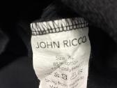 Originalus juodas John Ricco džemperis su gobtuvu - nuotraukos Nr. 2