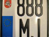 Parduodami motociklo numeriai 888, 444, 111, 911 - nuotraukos Nr. 3
