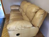 Patogi odinė trivietė sofa su reglaineriais - nuotraukos Nr. 5