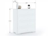 Meblik Frame White komoda – Nauja + veidrodis - nuotraukos Nr. 11