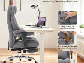 Ergonominė biuro kėdė su kojų atrama - nuotraukos Nr. 6