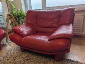 Natūralios odos Sofa ir fotelis - nuotraukos Nr. 3