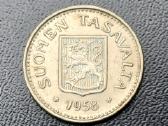 100 markių 1958m. Suomija sidabras - nuotraukos Nr. 2