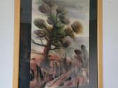 Akvarelė "Medis", Vyt. Jackevičius, 1985 - nuotraukos Nr. 2
