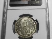 Lietuva 5 litai 1925 Ngc Ms62 - nuotraukos Nr. 2