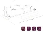 Sia home. Išskleidžiama sofa Nova – smėlio spalva. - nuotraukos Nr. 7