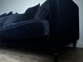 Tamsiai mėlyna svetainės sofa - nuotraukos Nr. 5