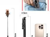 Asmenukių selfie lazda su stovu, LED apšvietimu - nuotraukos Nr. 6