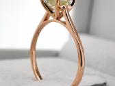 14k aukso žiedas, natūralus deimantas 1,38 ct, Vs2 - nuotraukos Nr. 4