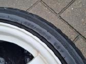 R18 baltos spalvos lieti Te37 stiliaus ratlankiai - nuotraukos Nr. 5