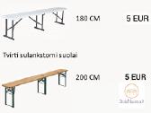 Stalų, suolų, kėdžių ir kitų baldų nuoma - nuotraukos Nr. 20