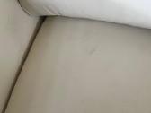 Sofa lova Magres naudota kremine odine - nuotraukos Nr. 3