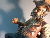 Didelė Italijos capodimonte klajūno statulėlė - nuotraukos Nr. 13