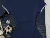 Navy Blue Polo Shirt with White Trim&embroidered - nuotraukos Nr. 2