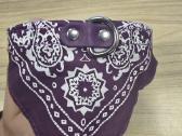Violetinis antkaklis šuniui su skarele, S dydis - nuotraukos Nr. 4