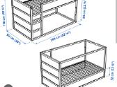 Vaikiška dviaukštė lovytė Kura Ikea - nuotraukos Nr. 5