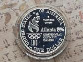 1 doleris JAV 1996 - Atlantos olimpiada - nuotraukos Nr. 4