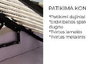 Dvigulė miegamojo lova su patalynės dėže - nuotraukos Nr. 17