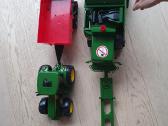 Bruder John Deere traktorius, kombainas+2priekabos - nuotraukos Nr. 3