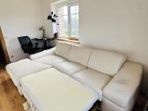 Odinė sofa-lova su patalynės dėže - nuotraukos Nr. 3