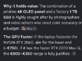 Dell g7 7500 oled i7 16gb rtx2070 8gb - nuotraukos Nr. 7