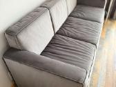 Mažai naudota pilka trivietė sofa - nuotraukos Nr. 2