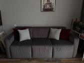 Mažai naudota pilka trivietė sofa - nuotraukos Nr. 4