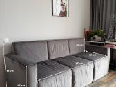Mažai naudota pilka trivietė sofa - nuotraukos Nr. 9