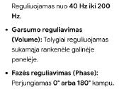 Klipsch Sw-10 žemų dažnių kolonėlė - nuotraukos Nr. 14