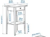 Hemnes naktinis staliukas - nuotraukos Nr. 2