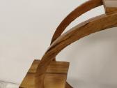 Senas medinis art Deco gėlės stovas - nuotraukos Nr. 4