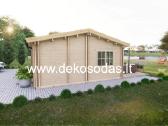 Medinis sodo namelis „šilas“ 10x5,95 m, 44 mm - nuotraukos Nr. 6