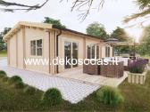 Medinis sodo namelis „šilas“ 10x5,95 m, 44 mm - nuotraukos Nr. 2