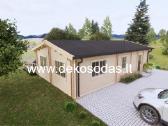Medinis sodo namelis „šilas“ 10x5,95 m, 44 mm - nuotraukos Nr. 4