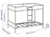 Ikea Tuffing Dviaukštė Lova - nuotraukos Nr. 3