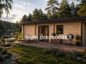 Medinis namas „aurora“ 9,09x5,14 m, 44 mm - nuotraukos Nr. 4