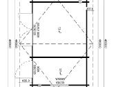 Medinis sodo namelis „corne“ 4,4x2,95 m, 44 mm - nuotraukos Nr. 4